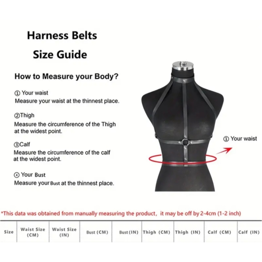 Black Harness Belt - Picture 7 of 7